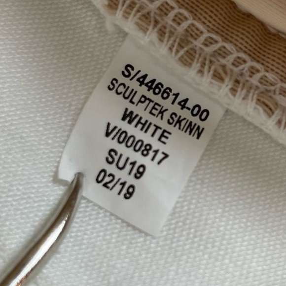 Athleta Jeans Size 6 White Denim Sculptek Skinny Cotton Stretch Blend High Rise - Picture 14 of 14